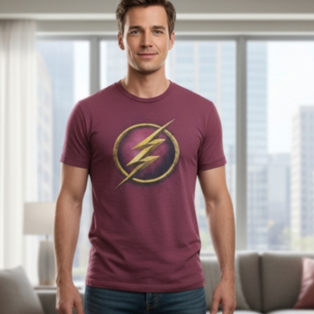⚡️ The Flash CW Promo Tee DC Comics Fandom L 💨